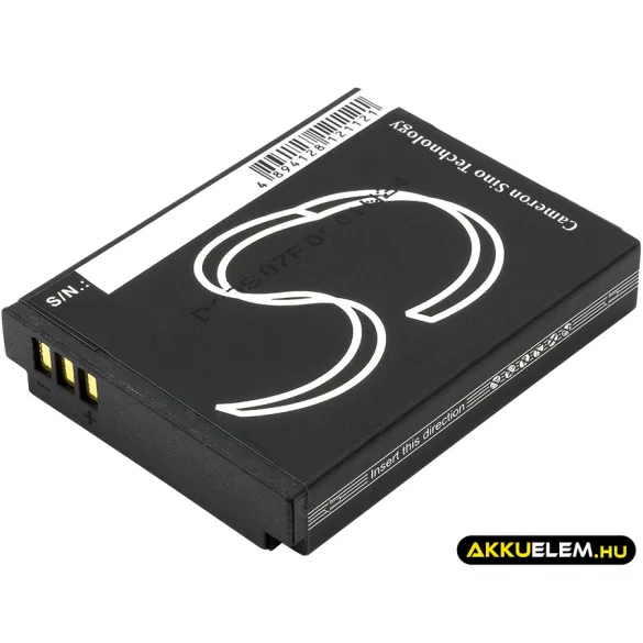 Utángyártott ACTIVEON Kamera Li-ion akkumulátor 3.7V 1300mAh AA01A, 303443AL - CameronSino