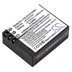  Utángyártott ACTIVEON Kamera Li-Polymer akkumulátor 3.7V 600mAh ACA01RB - CameronSino