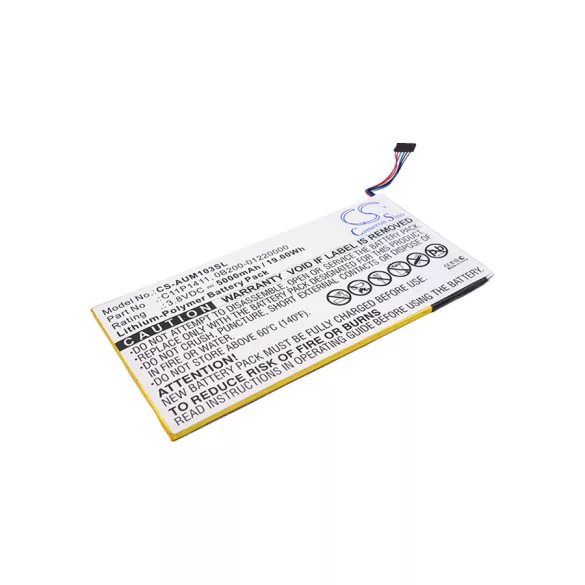Utángyártott Asus Tablet Li-Polymer akkumulátor 3.8V 5000mAh C11P1411, 0B200-01220000 - CameronSino