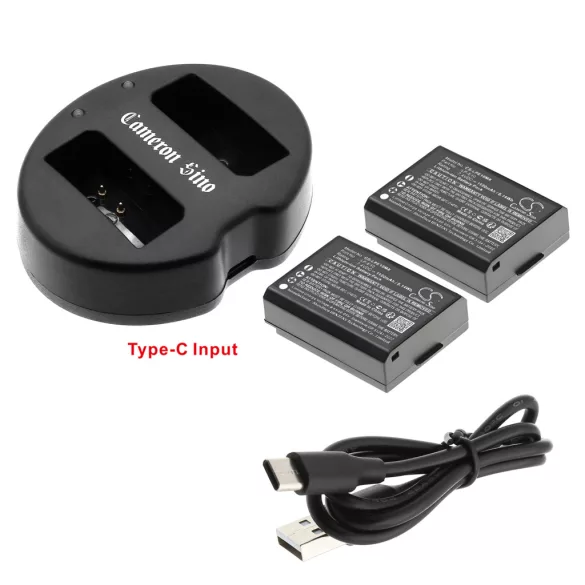 Utángyártott Canon Kozmetikai tükör akkumulátor + töltő szett 7,4V LP-E10, LC-E10 - CameronSino