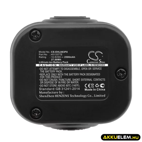 Utángyártott Einhell szerszámgép Li-ion akkumulátor 10.8V 2500mAh 4513377E - CameronSino