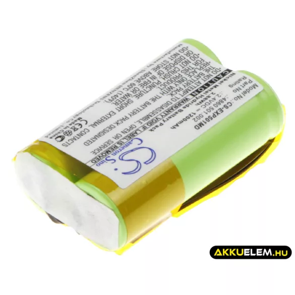 Utángyártott Eppendorf Orvosi Ni-MH akkumulátor 2.4V 1200mAh 4860 501.002, 501.002-02 - CameronSino