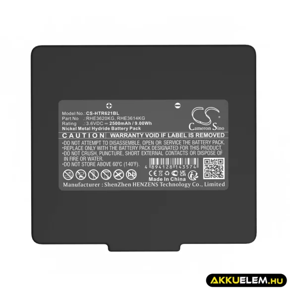 Utángyártott Abitron Daru távirányító Ni-MH akkumulátor 3.6V 2500mAh KH68300990.A, KH68300990.B - CameronSino