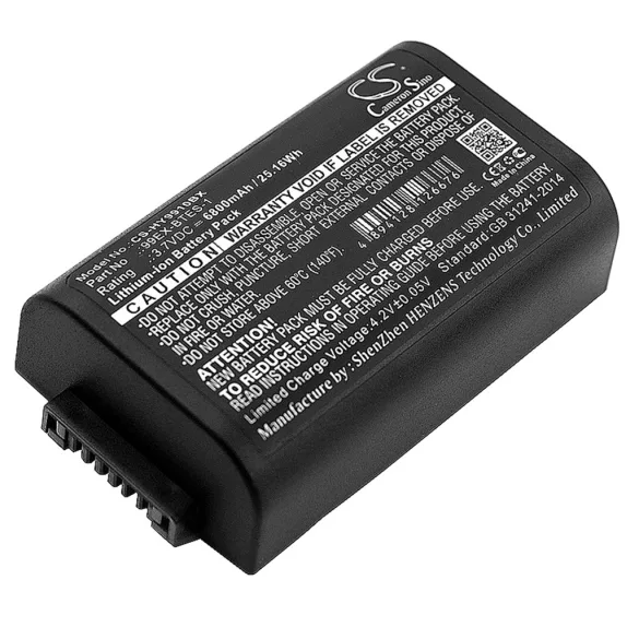 Utángyártott Dolphin Vonalkód szkenner Li-ion akkumulátor 3.7V 6800mAh 99EX-BTES-1, 99EX-BTEC-1 - CameronSino