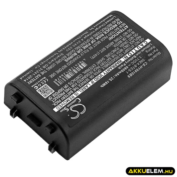 Utángyártott Dolphin Vonalkód szkenner Li-ion akkumulátor 3.7V 6800mAh 99EX-BTES-1, 99EX-BTEC-1 - CameronSino