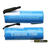 Utángyártott 14430 Li-ion akkumulátor 3.7V 650mAh 2 darabos csomag forrasztófülekkel - CameronSino