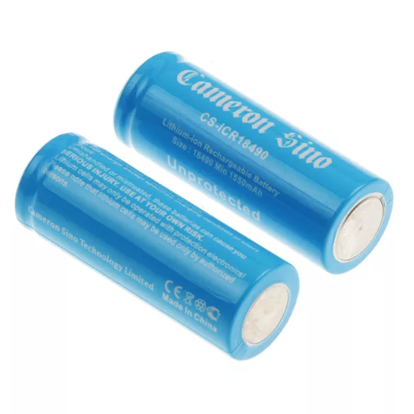 Utángyártott 18490 Li-ion akkumulátor 3.7V 1600mAh 2 darabos 18490-es csomag - CameronSino