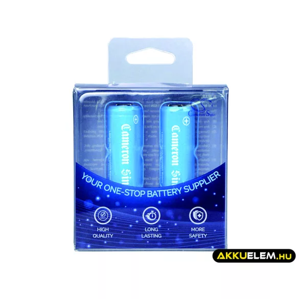 Utángyártott 18490 Li-ion akkumulátor 3.7V 1600mAh 2 darabos 18490-es csomag - CameronSino
