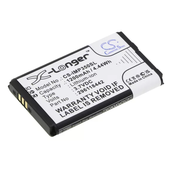 Utángyártott Ingenico Fizetési terminál Li-ion akkumulátor 3.7V 1200mAh 296118442 - CameronSino
