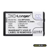 Utángyártott Ingenico Fizetési terminál Li-ion akkumulátor 3.7V 1200mAh 296118442 - CameronSino