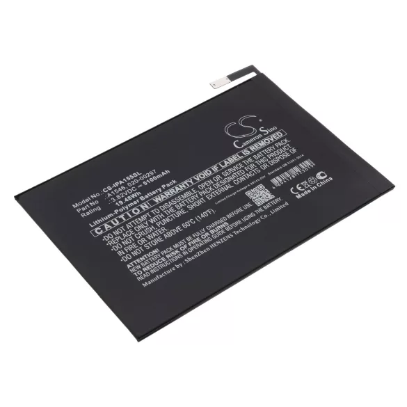 Utángyártott Apple Tablet Li-Polymer akkumulátor 3.82V 5100mAh A1546, 020-00297 - CameronSino