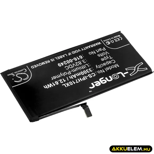 Utángyártott Apple mobil Li-Polymer akkumulátor 3.82V 3300mAh 616-00249, 616-00252 - CameronSino