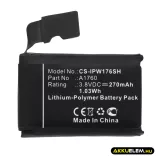 Utángyártott Apple Okosóra Li-Polymer akkumulátor 3.8V 270mAh A1760 - CameronSino