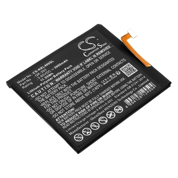 Utángyártott 360 mobil Li-Polymer akkumulátor 3.85V 3000mAh QK-393 - CameronSino