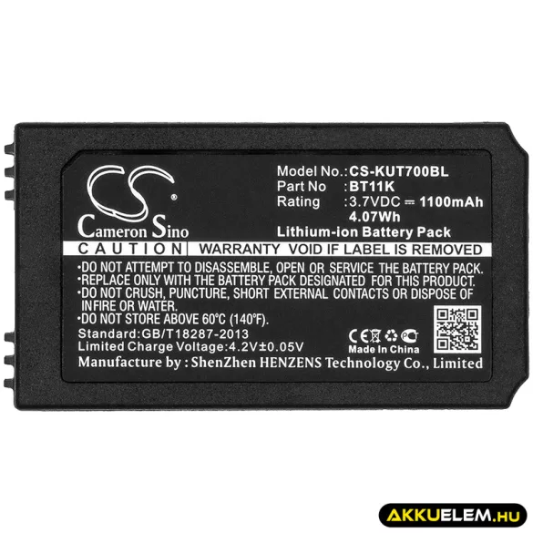 Utángyártott Ikusi Daru távirányító Li-ion akkumulátor 3.7V 1100mAh BT11K - CameronSino