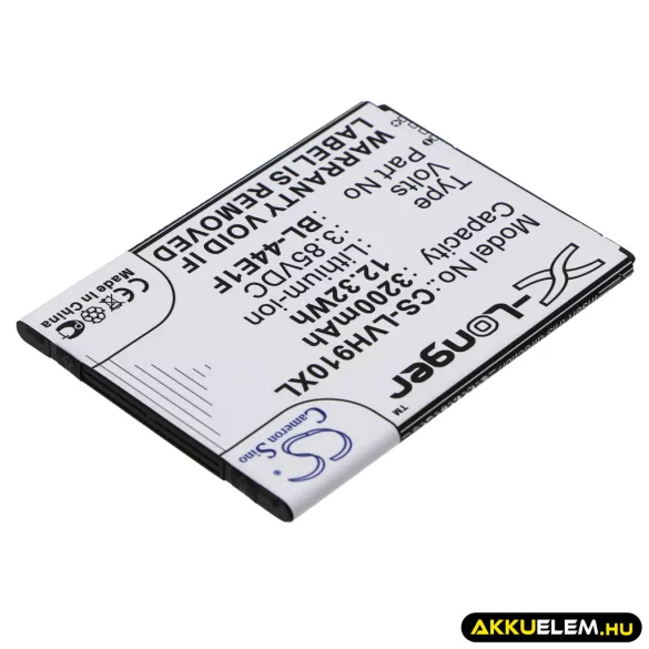 Utángyártott LG mobil Li-ion akkumulátor 3.85V 3200mAh BL-44E1F, EAC63341101 - CameronSino