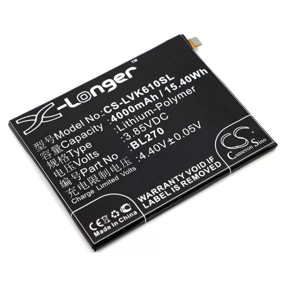 Utángyártott Motorola mobil Li-Polymer akkumulátor 3.85V 4000mAh BL270 - CameronSino
