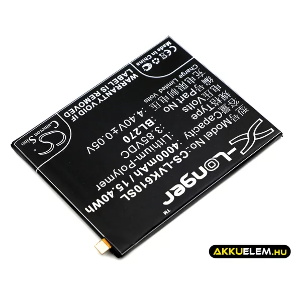 Utángyártott Motorola mobil Li-Polymer akkumulátor 3.85V 4000mAh BL270 - CameronSino