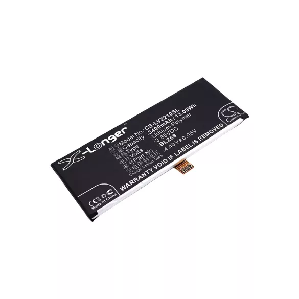 Utángyártott Lenovo mobil Li-Polymer akkumulátor 3.85V 3400mAh BL268 - CameronSino