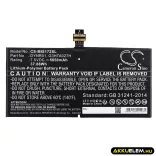 Utángyártott Microsoft Tablet Li-Polymer akkumulátor 7.5V 5050mAh DYNR01, G3HTA027H - CameronSino