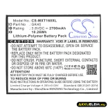 Utángyártott Motorola mobil Li-Polymer akkumulátor 3.8V 2700mAh GK40, SNN5967A - CameronSino