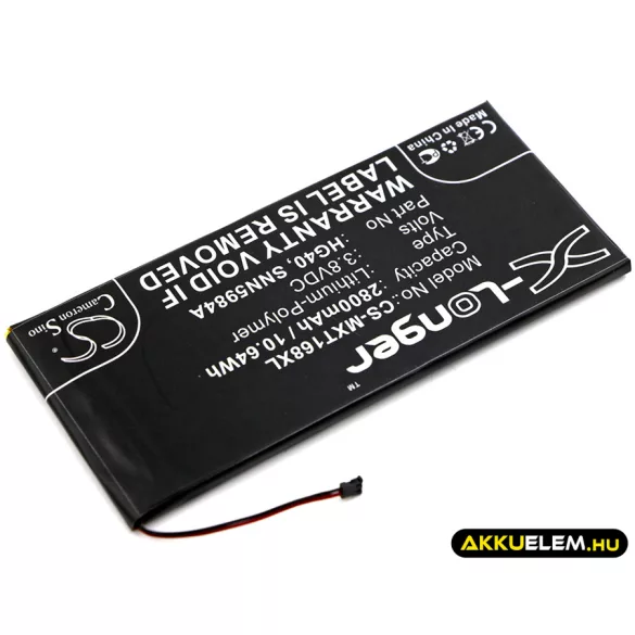 Utángyártott Motorola mobil Li-Polymer akkumulátor 3.8V 2800mAh HG40, SNN5984A - CameronSino