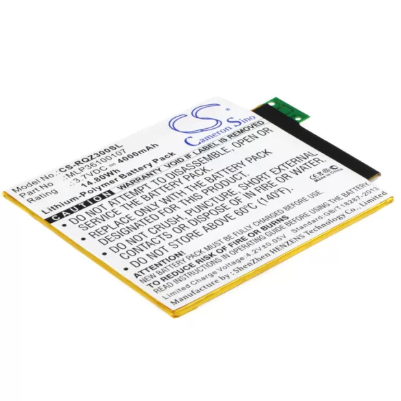 Utángyártott Verizon Tablet Li-Polymer akkumulátor 3.7V 4000mAh MLP36100107, SQU-1408 - CameronSino