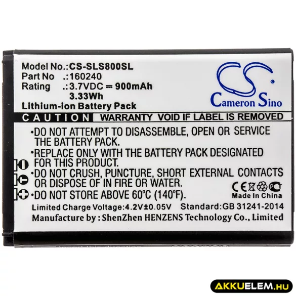 Utángyártott SteelSeries Vezeték nélküli fejhallgató Li-ion akkumulátor 3.7V 900mAh 160240 - CameronSino