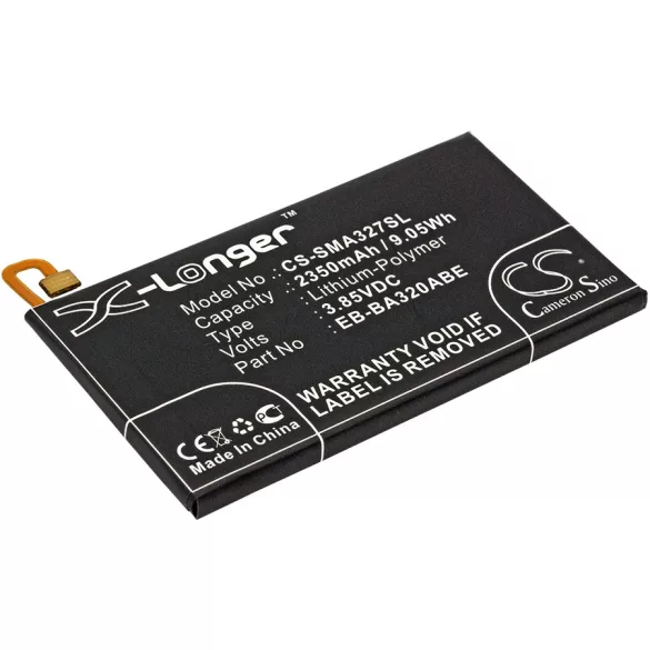 Utángyártott Samsung mobil Li-Polymer akkumulátor 3.85V 2350mAh EB-BA320ABE, GH43-04677A - CameronSino