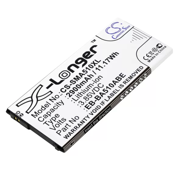 Utángyártott Samsung mobil Li-ion akkumulátor 3.85V 2900mAh EB-BA510ABE, GH43-04563A - CameronSino
