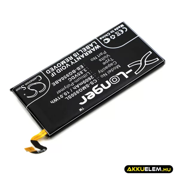 Utángyártott Samsung mobil Li-Polymer akkumulátor 3.85V 2600mAh EB-BG950ABE, GH43-04731A - CameronSino
