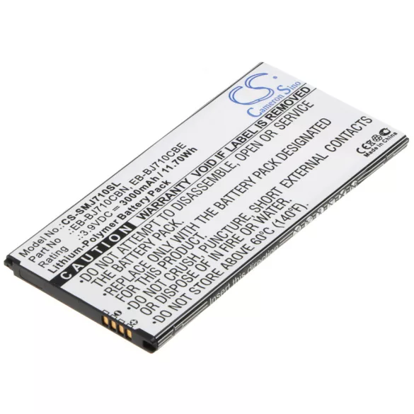 Utángyártott Samsung mobil Li-Polymer akkumulátor 3.9V 3000mAh EB-BJ710CBN, EB-BJ710CBE - CameronSino