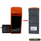 Utángyártott Sunmi Fizetési terminál Li-ion akkumulátor 7.4V 5200mAh W5900, W5600 - CameronSino