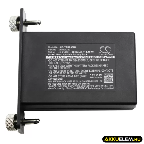 Utángyártott Teletec Daru távirányító Ni-MH akkumulátor 7.2V 2000mAh RTE7220 - CameronSino