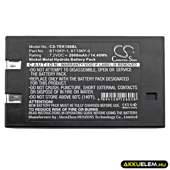 Utángyártott Telemotive Daru távirányító Ni-MH akkumulátor 7.2V 2000mAh BT10KP-1, BT10KP-0 - CameronSino