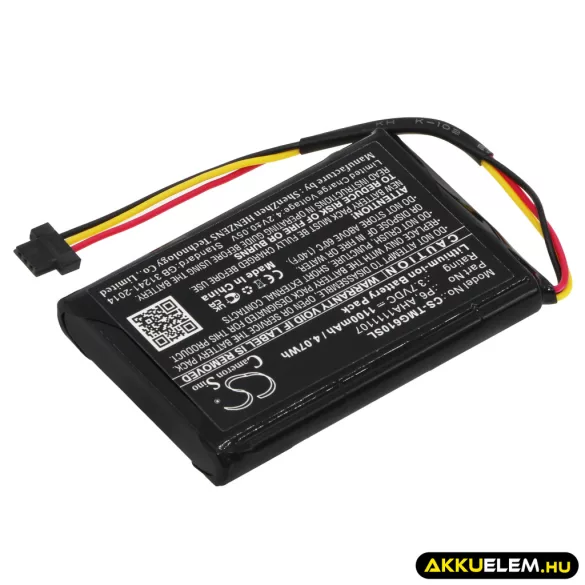Utángyártott TomTom GPS Li-ion akkumulátor 3.7V 1100mAh P6, AHA1111107 - CameronSino