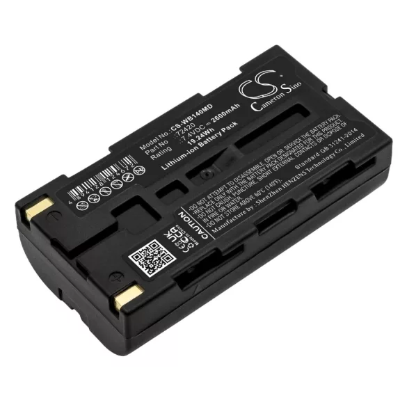 Utángyártott Welch-Allyn Orvosi Li-ion akkumulátor 7.4V 2600mAh 72420 - CameronSino