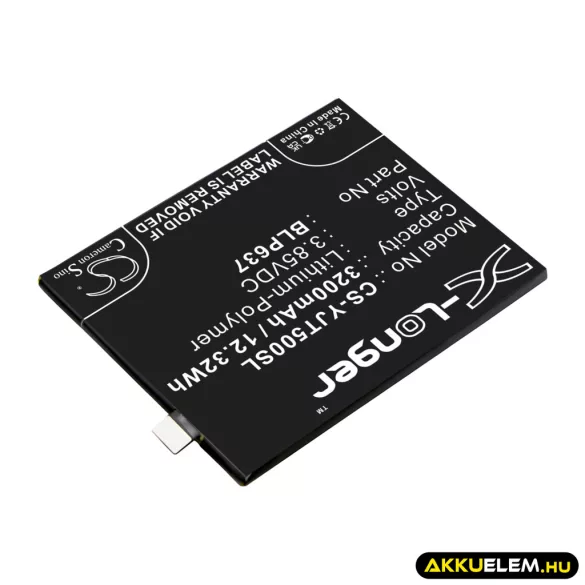 Utángyártott OnePlus mobil Li-Polymer akkumulátor 3.85V 3200mAh BLP637 - CameronSino