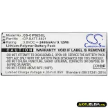 Utángyártott Cisco Vezeték nélküli telefon Li-Polymer akkumulátor 3.8V 2400mAh CP-BATT-8821, GP-S10-374192-010H Nem CISCO CP-8800 vezeték nélküli IP telefonhoz - CameronSino