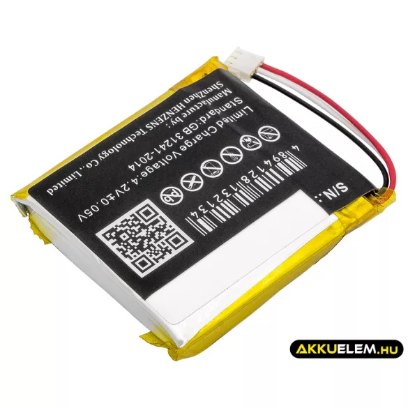 Utángyártott Codio Okosóra Li-Polymer akkumulátor 3.8V 450mAh W801 - CameronSino