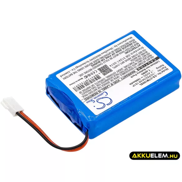 Utángyártott CTMS Fizetési terminál Li-ion akkumulátor 7.4V 1000mAh 1ICP62/34/48 1S1P - CameronSino
