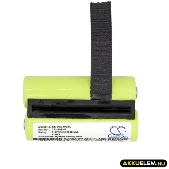 Utángyártott Damag Daru távirányító Ni-MH akkumulátor 2.4V 2000mAh 773-499-44 - CameronSino