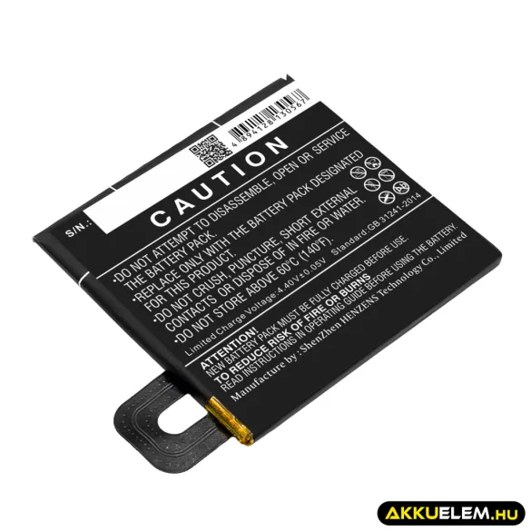 Utángyártott Google mobil Li-Polymer akkumulátor 3.85V 2700mAh G011A-B, 35H00272-01M - CameronSino