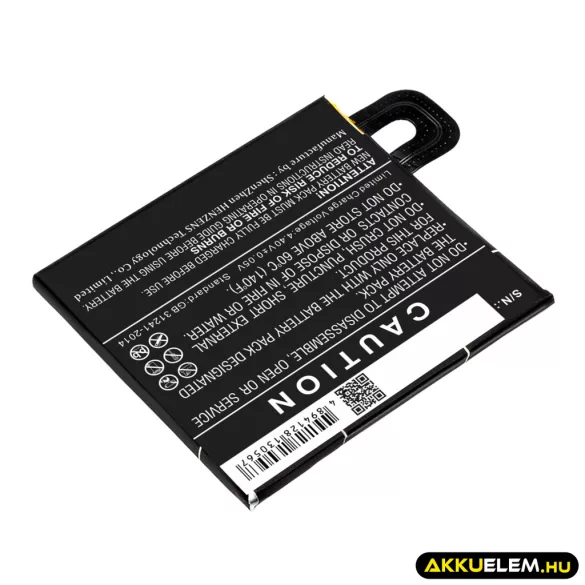 Utángyártott Google mobil Li-Polymer akkumulátor 3.85V 2700mAh G011A-B, 35H00272-01M - CameronSino