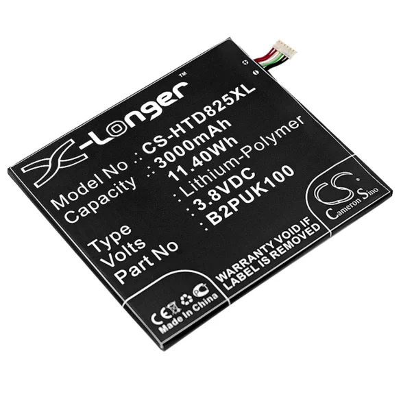 Utángyártott HTC mobil Li-Polymer akkumulátor 3.8V 3000mAh B2PUK100, 35H00258-03M - CameronSino
