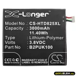 Utángyártott HTC mobil Li-Polymer akkumulátor 3.8V 3000mAh B2PUK100, 35H00258-03M - CameronSino