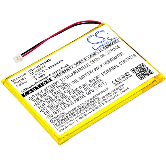 Utángyártott Luvion Babafigyelő Li-Polymer akkumulátor 3.7V 2000mAh SP405068 - CameronSino