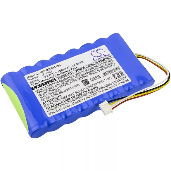 Utángyártott Megger egyéb Ni-MH akkumulátor 9.6V 3600mAh P-1482 - CameronSino