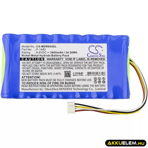 Utángyártott Megger egyéb Ni-MH akkumulátor 9.6V 3600mAh P-1482 - CameronSino
