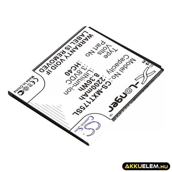 Utángyártott Motorola mobil Li-ion akkumulátor 3.8V 2200mAh HC40 - CameronSino